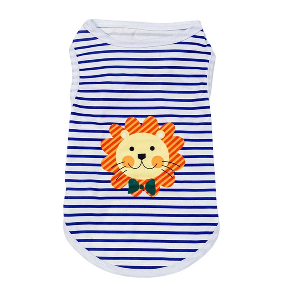 Cartoon Dog Clothes Soft Small Dogs Pullovers Cute Kitten T-shirts  for Small Medium Dog