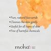 Moha Walnut Face Scrub Gentle Exfoliating Polish For Glowing Skin Deep Cleansing Smooth Texture 100 g X Pack Of 2