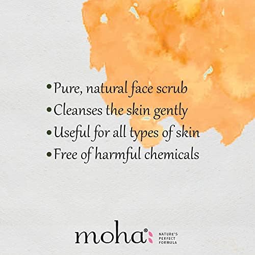 Moha Walnut Face Scrub Gentle Exfoliating Polish For Glowing Skin Deep Cleansing Smooth Texture 100 g X Pack Of 2