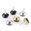 4 Stück verstellbare Metallmöbelgleiter Füße Beine M6*15mm Gewindeschraube Schwarz/Silber/Gold für Schrank Tisch Stuhl Maschinenbasis
