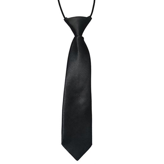 Necktie Breathable Elastic Solid Color Boy Stain Necktie for Wedding