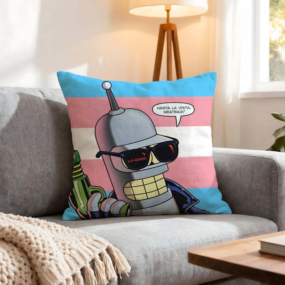 Cartoon The Simpsons Cushion Cover 1Pcs Decorative Covers Soft Cushion Case For Sofa Couch Decor 40X40 45X45 Pillowcases