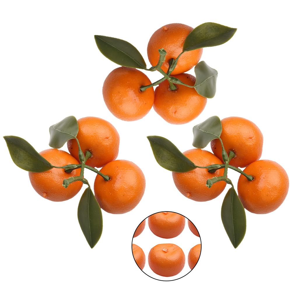 9 Stück Künstliche Orangenfrucht-Set aus Schaumstoffmaterial für Küchentisch Bar Display Dekorationen und Fotografische Requisiten