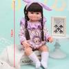 56Cm Reborn Simulation Barbie Gift Doll Baby Soft Gel Girl Toy Set Children's Doll