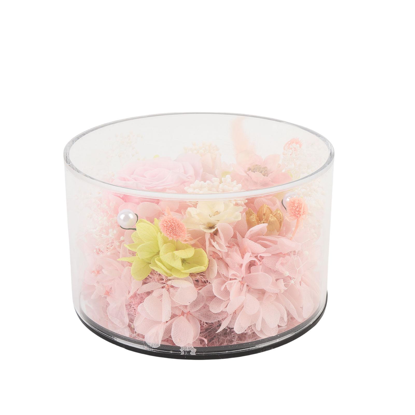 

Immortal Flower Decoration Acrylic Cover Flower Home Decor for Festival Wedding