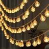 Colorful LED Solar String Lights for Outdoor Camping, Courtyard Atmosphere, and Christmas Decoration