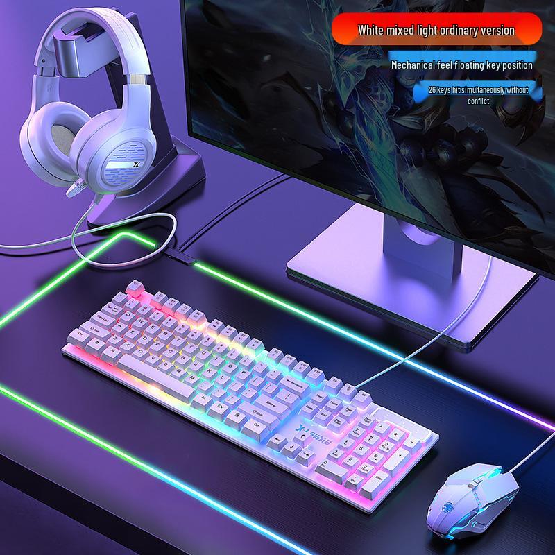 Pioneer GX330 Mechanical-Feel Gaming Keyboard & Mouse Set - Luminous for PC/Laptop