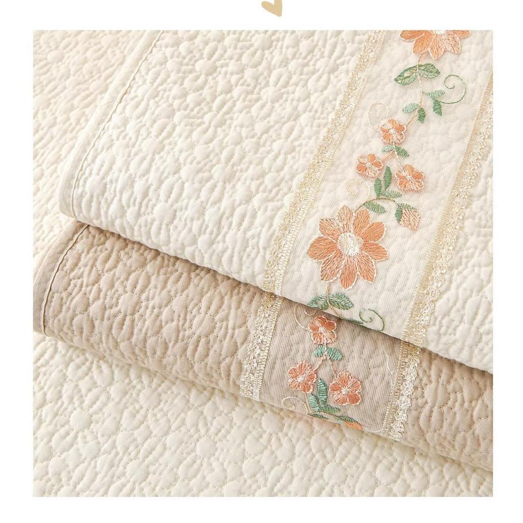 Pure Cotton Sofa Cushion, Universal In All Seasons, Non-Slip, Small And Fresh  High-End Sofa Cover Towel, Cream Wind Seat Cushion