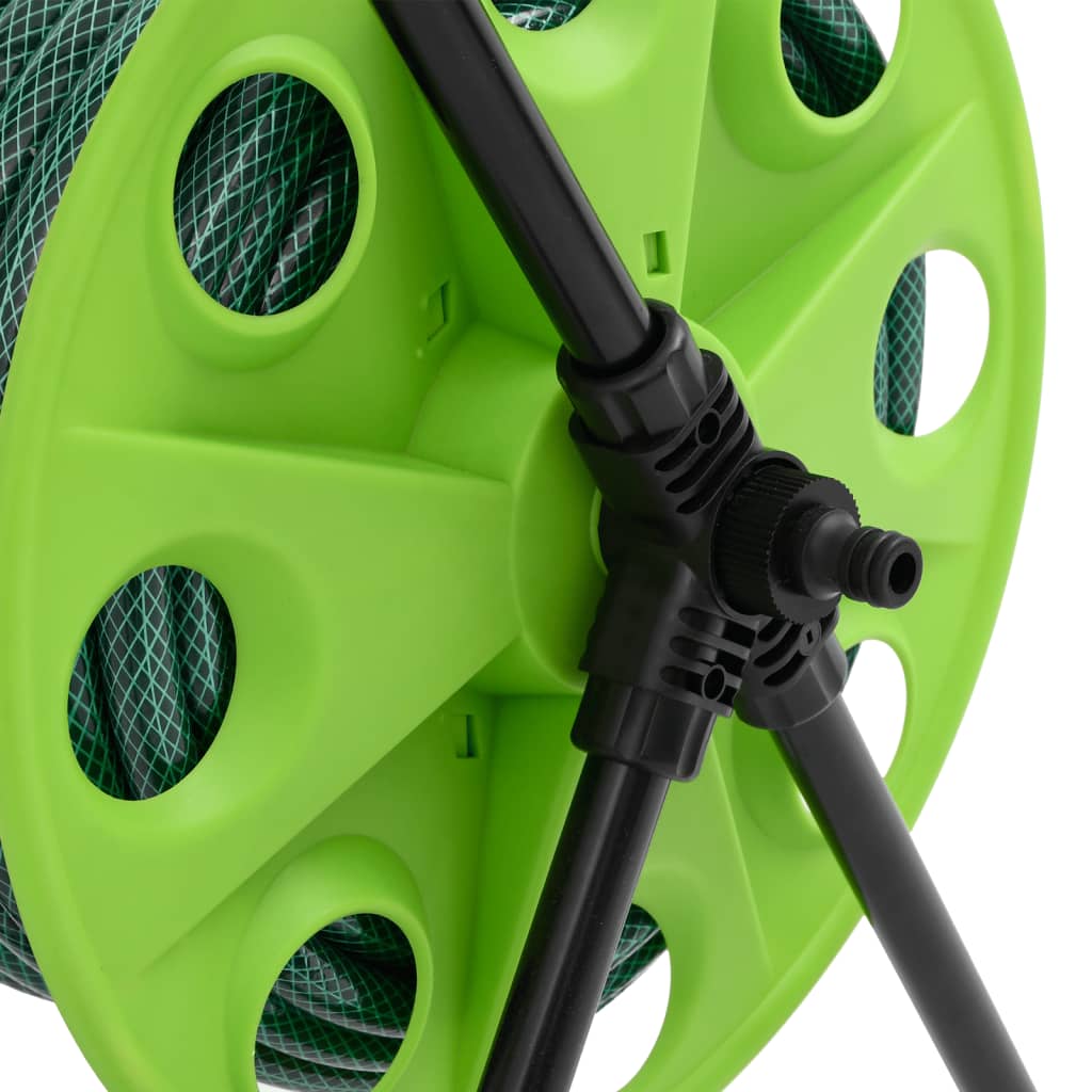 Hose Reel with 30 m PVC Green Hose