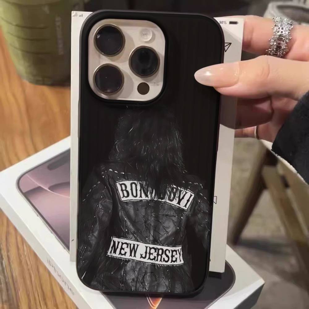 B-BonS J-Jovi Phone Case For IPhone 16 15 17 Pro 11 12 13 14 Pro Max Plus Soft Ripple Silicone Cover Shell