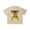 260 GSM Double Yarn 32 Count 100% Cotton Saint Seiya V23 Libra Print Unisex Heavy Cotton T Shirt