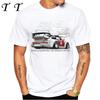 New Summer Men Short Sleeve Retro Turbo RWB 993 T-Shirt Hip Hop Casual Tops Vintage Harajuku Sport Car Fashion White Tees