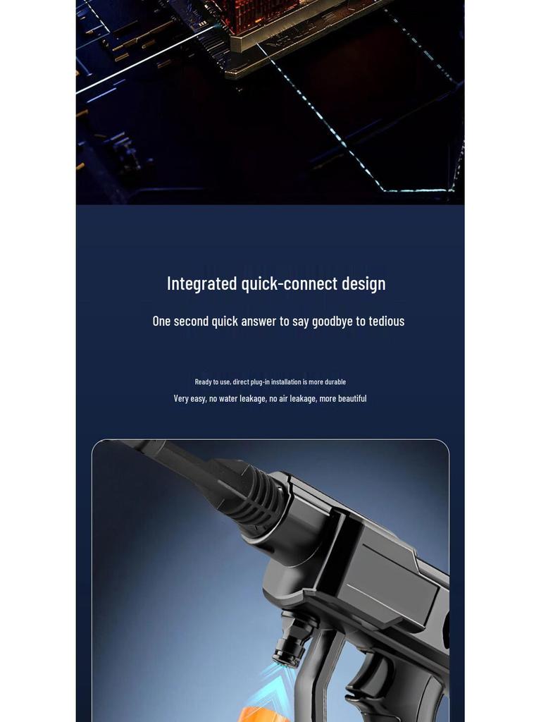 Lithium Battery High-Pressure Car Wash Gun
