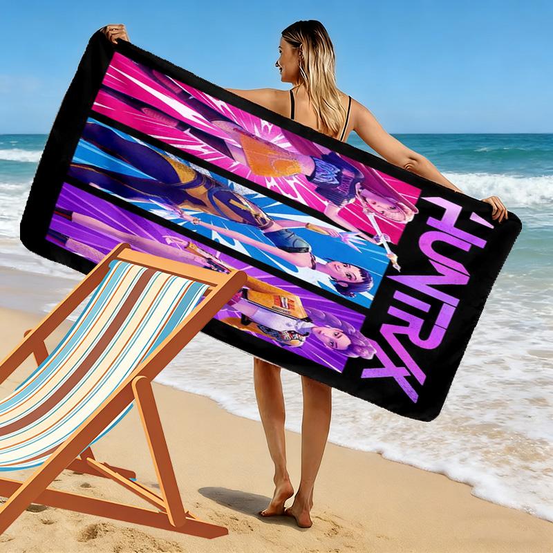 Dynamic Warriors: Action Adventure beach towel Portable for travel Beach towel for vacation photos swim Outdoor pool towel seaside beach towel