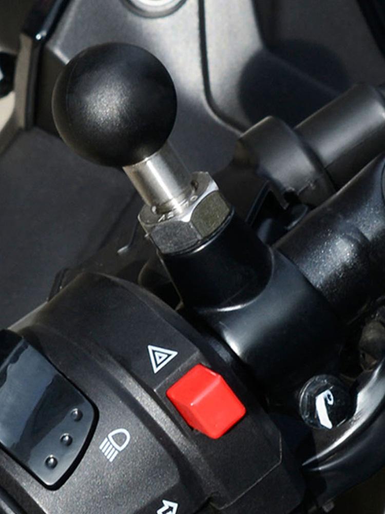 1 Zoll Kugelkopfhalterungsadapter M10 M8 Schraube Motorradlenkerbasis Schraube M8 M10 Kugelkopfadapter für Motorrad-Handyhalter
