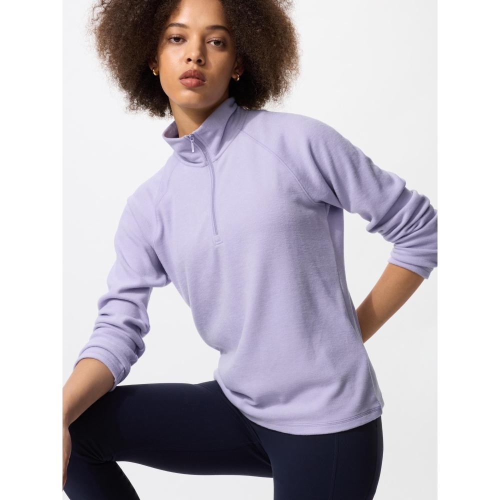 Uniqlo HeaTTech STreTch Fleece Half Zip T Long Sleeve