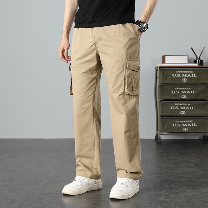 

COVER GAL Men s Loose Straight Leg Casual Cargo Pants 6XL