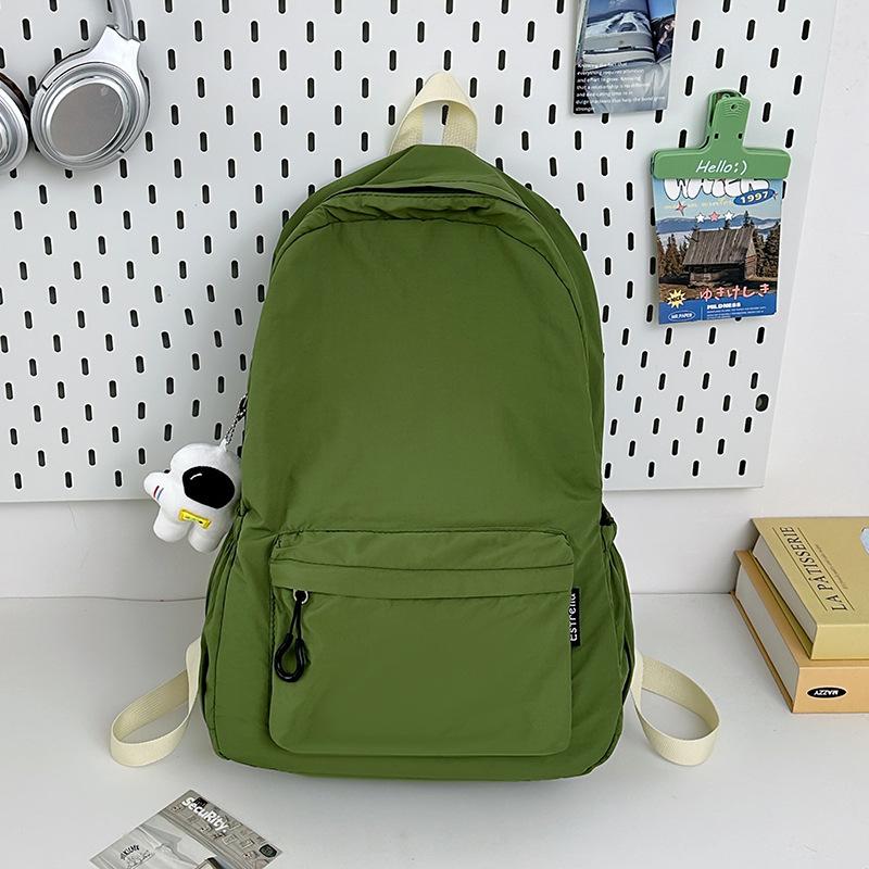 Light backpack Korean version lazy style schoolbag female junior high school students casual simple large capacity travel backpack