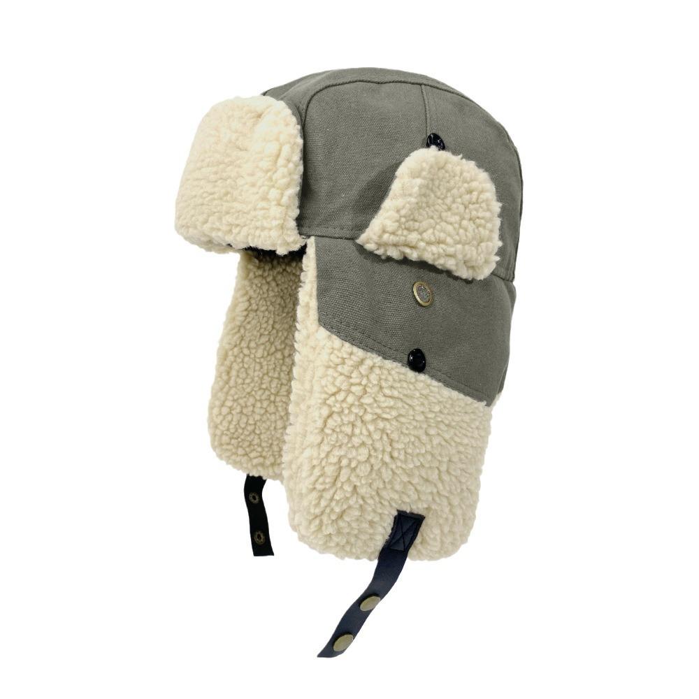 Winter Cold Proof and Warm Lei Feng Hat for Women Korean New Style Plush Thickened Lamb Velvet Ear Protection Hat for Men Outdoor Versatile