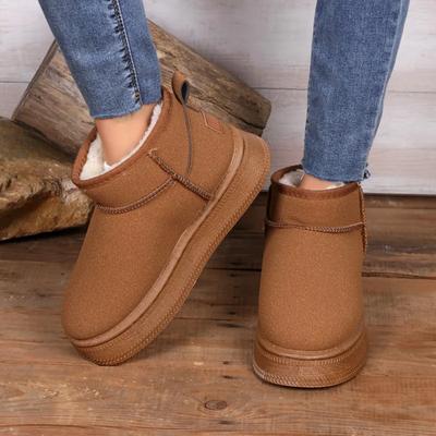Fashion Brand Women's Shoes Boots Winter Footwear Round Toe Flat Heel Boots Women's Fashion Snow Low 2024 Women's Ankle Cotton