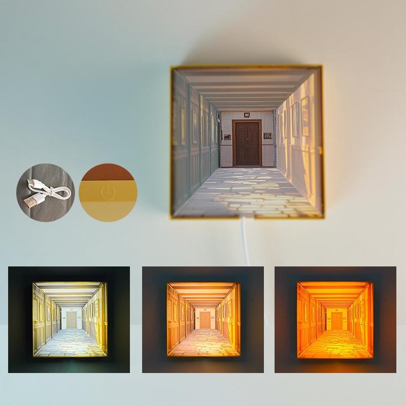 

Светодиодный ночник креативный 3D-светильник USB перезаряжаемый для edroom ночник милый атмосферный фестиваль девушки подарок ночь