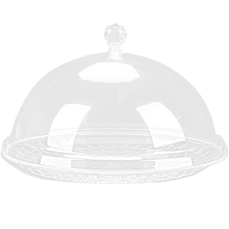 652F Trendy Clear Kitchen Serving Dish For Freshness Fruits Cakes European Styles Designs for Medium size