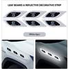 6pcs Car Door Decor Strip Anti-collision Reflective Stickers For Volvo V50 S60 XC60 S40 XC40 XC90 V70 XC70 C30 V40 V60 ari963