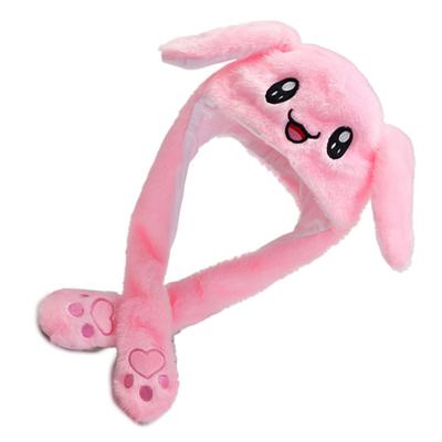 Funny Hat Women Kids Lighting Hat Cute Rabbit Ears Plush Ears Cap