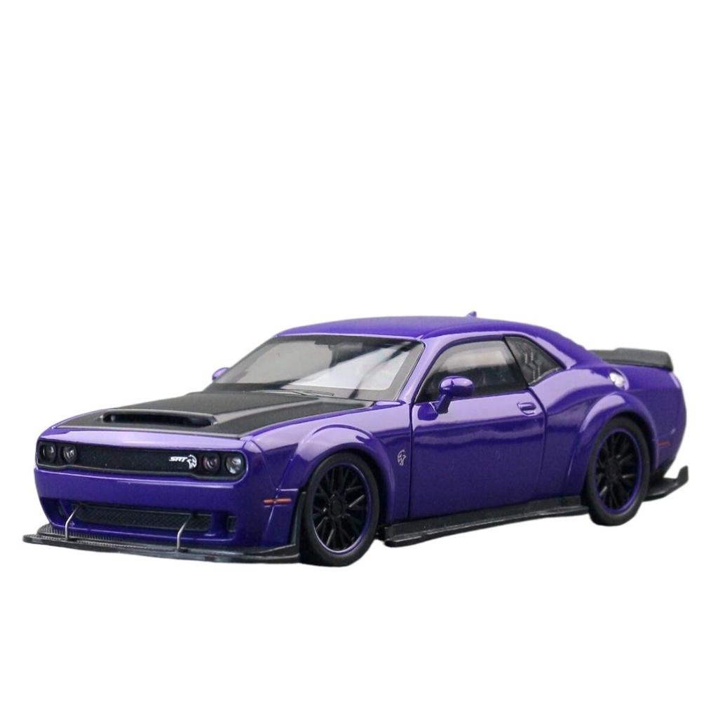 Simulation 1/32 Dodge Challenger Hellcat SRT Alloy Car Model Collection Miniature Voiture Metal Toy Vehicle Boyfriend Gift