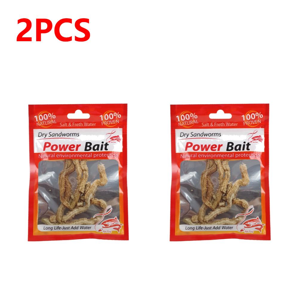 30-1Pcs Artificial Sea Worms Fishing Bait Lifelike Dry Lugworm Sandworms Saltwater Freshwater Soft Smell Fishing Lures Bait