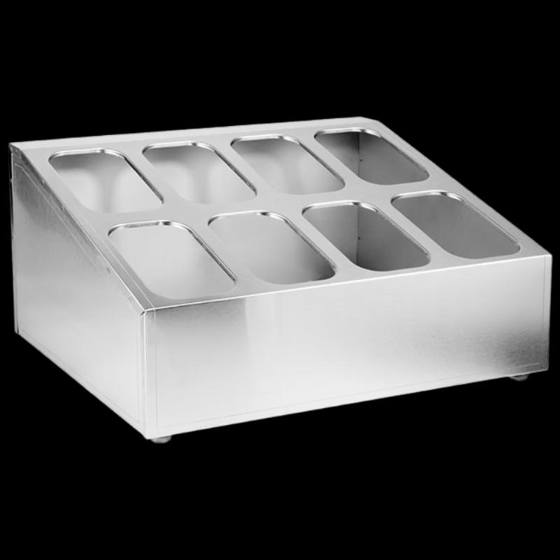 Stainless Steel Ingredient Portion Pan Rack