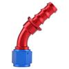 Qiilu AN6 Straight 45,90,180 Degree Push On Twist Lock Gas Fuel Line Hose
