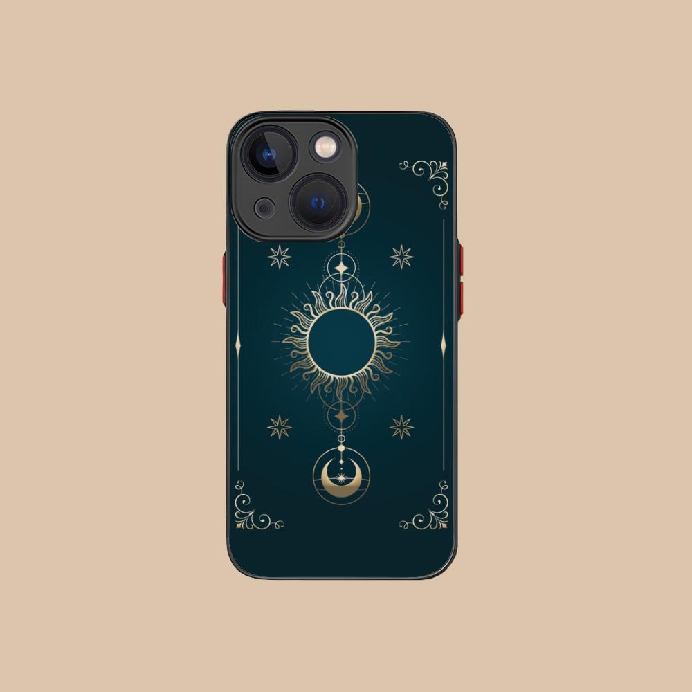 Sun Moon Mobile Cell Phone Case for iPhone 17 16 15 14 13 12 11 X XR XS 8 7 Air Pro Max Plus Mini Colorful Silicone Cover Luxury