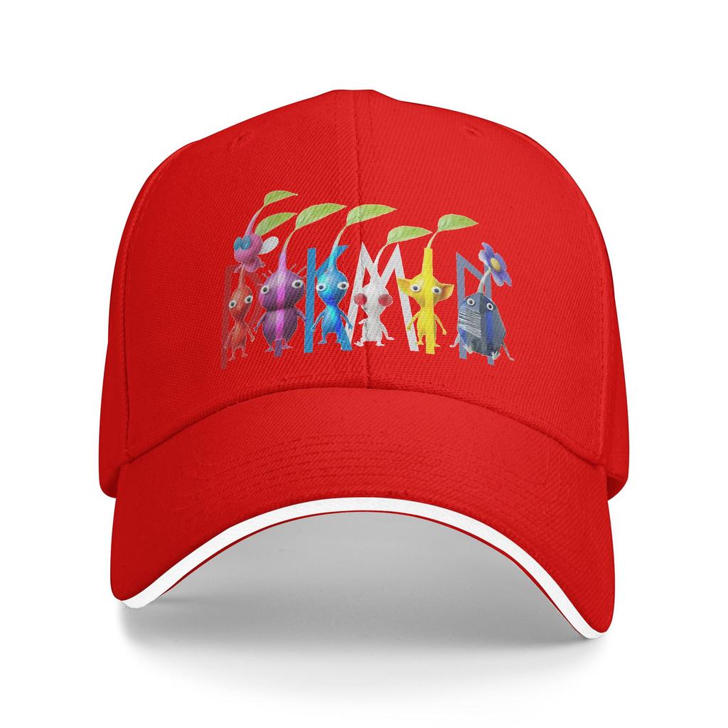 Unisexs Womens Cartoon Cute Pikmin Outdoor Hat  Sun Cap New Baseball Cap Sunscreen Hats