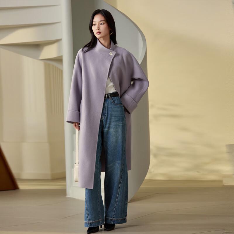 

ELLASSAY Женское простое пальто-шаль из длинной шерсти M