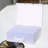 And Compartmentalized Card Storage Box with 18 Individual Interior Compartments.