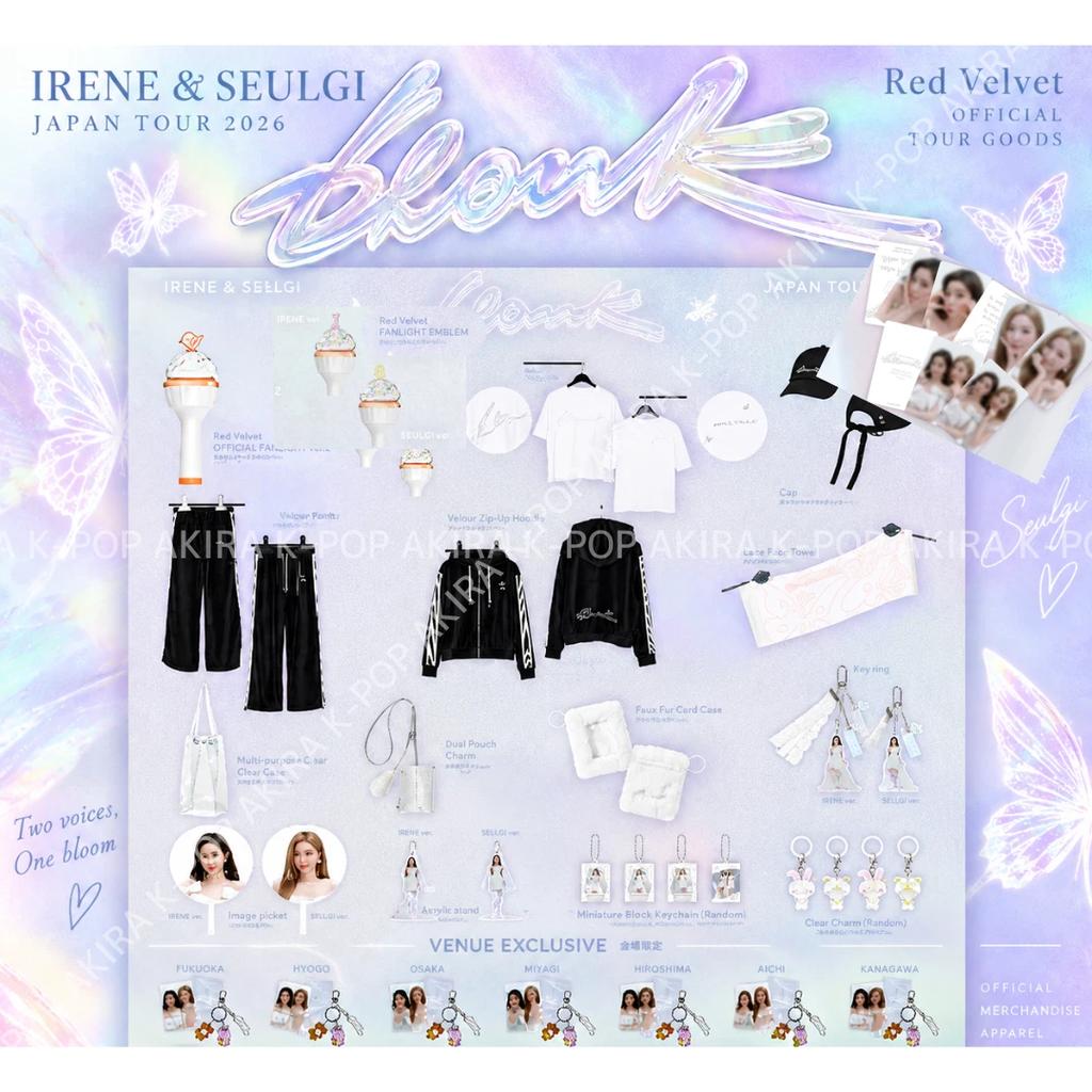IRENE & SEULGI JAPAN TOUR 2026 Blank OFFICIAL GOODS PHOTO CARD Red Velvet / Pre-Order
