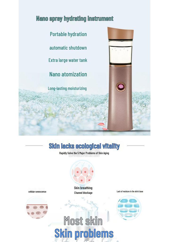Portable Nano Facial Steamer Hydrating Device
