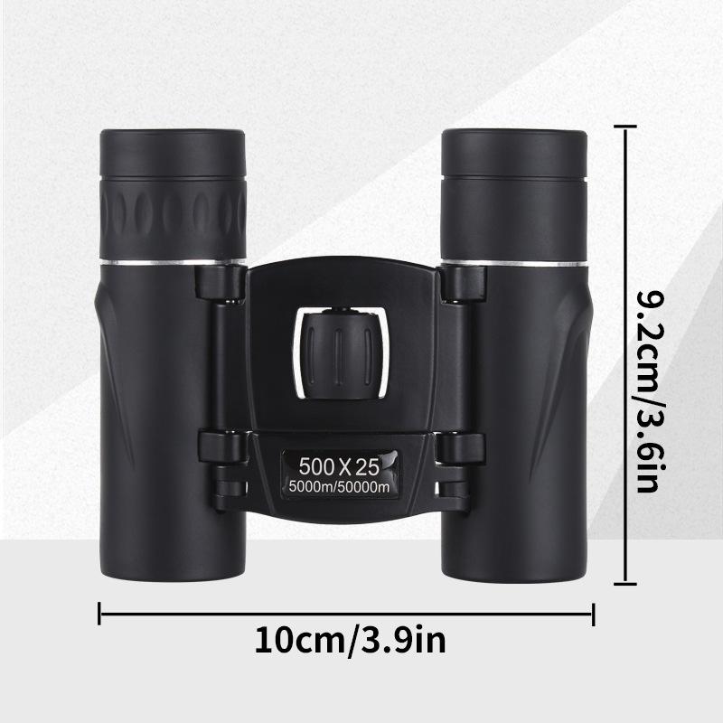 High Definition Binoculars 500X25 Foldable Portable Outdoor Low-Light Night Vision Photo-Taking Outdoor Observation Telescope