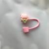 Cherry Flower Silicone Straw Cover For Stanley Cup Cute Silicone Flower Shape Drinking Dust Cap Straw Tips Cover Cup Accessories