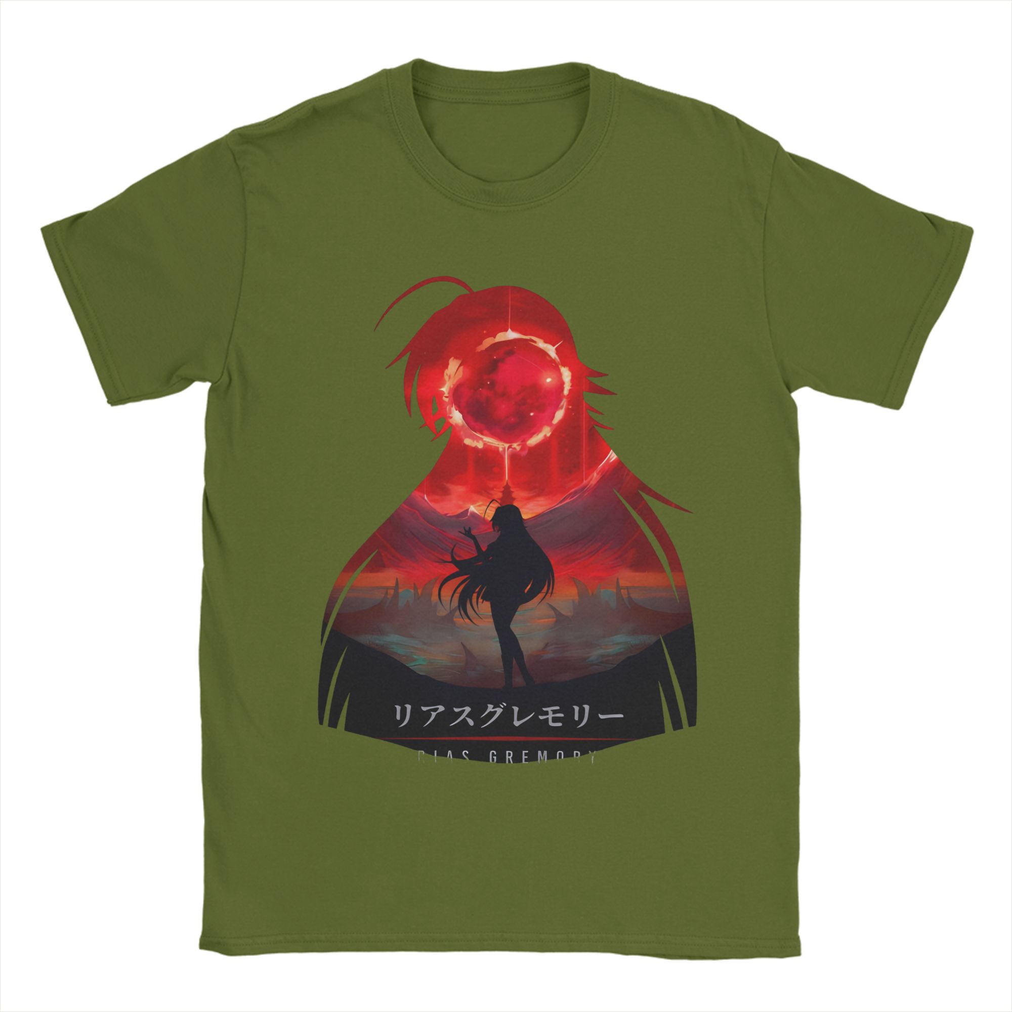 

Retro Rias Gremory Bloody Illusion High School DxD T-Shirt Men s 100%Cotton Short Sleeve Round Neck Summer Clothes 4XL