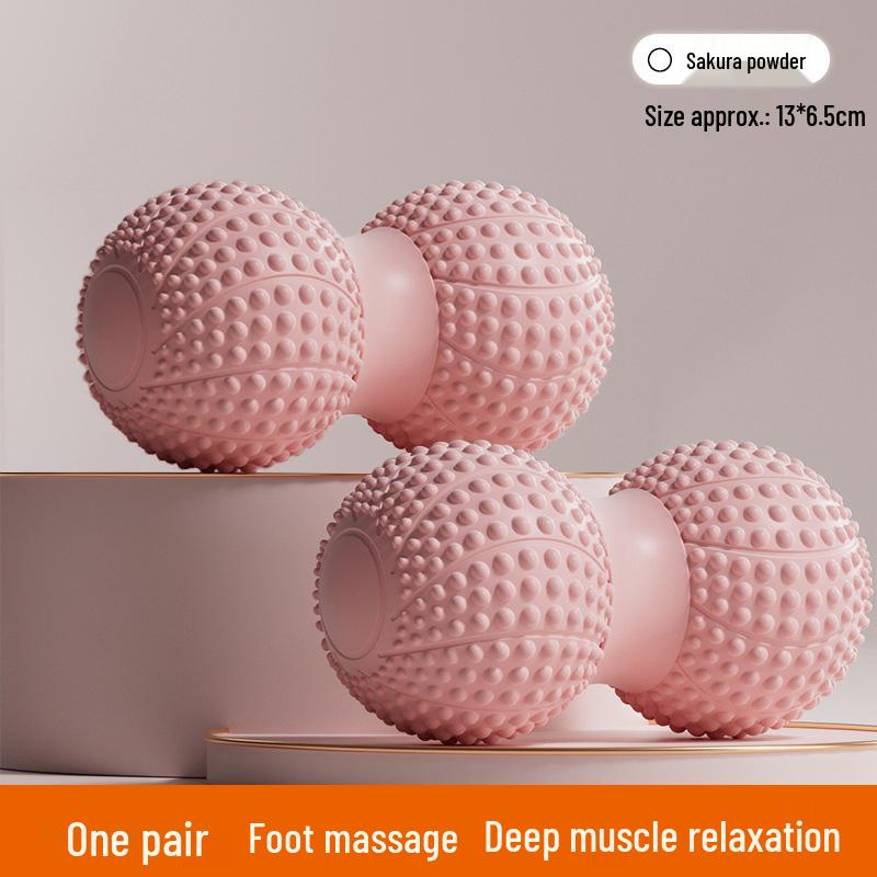 Peanut Fascia Ball: Foot, Lumbar & Neck Massage for Muscle Relaxation and Yoga Fitness.