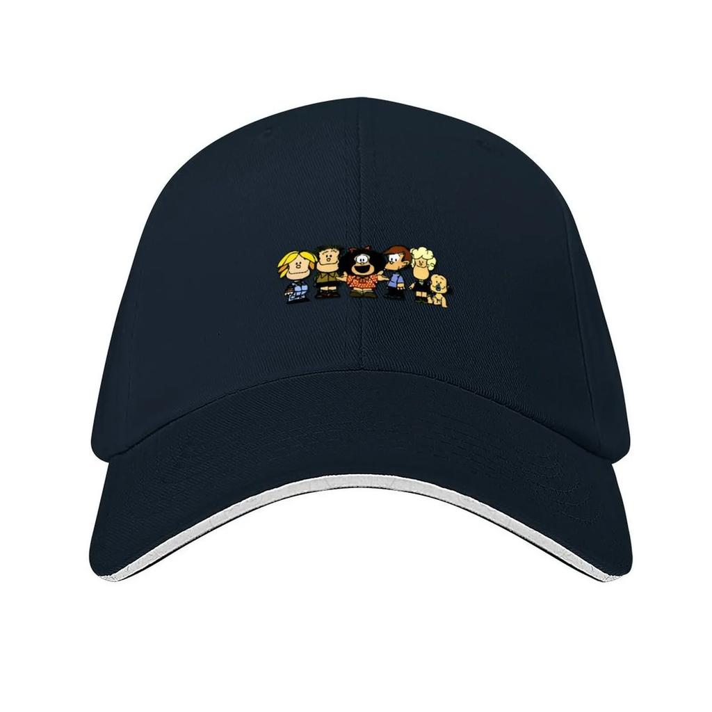 Mafalda and her friends Baseball Cap mens big size hat sun hat Funny hats Christmas Hat Mens Baseball Womens