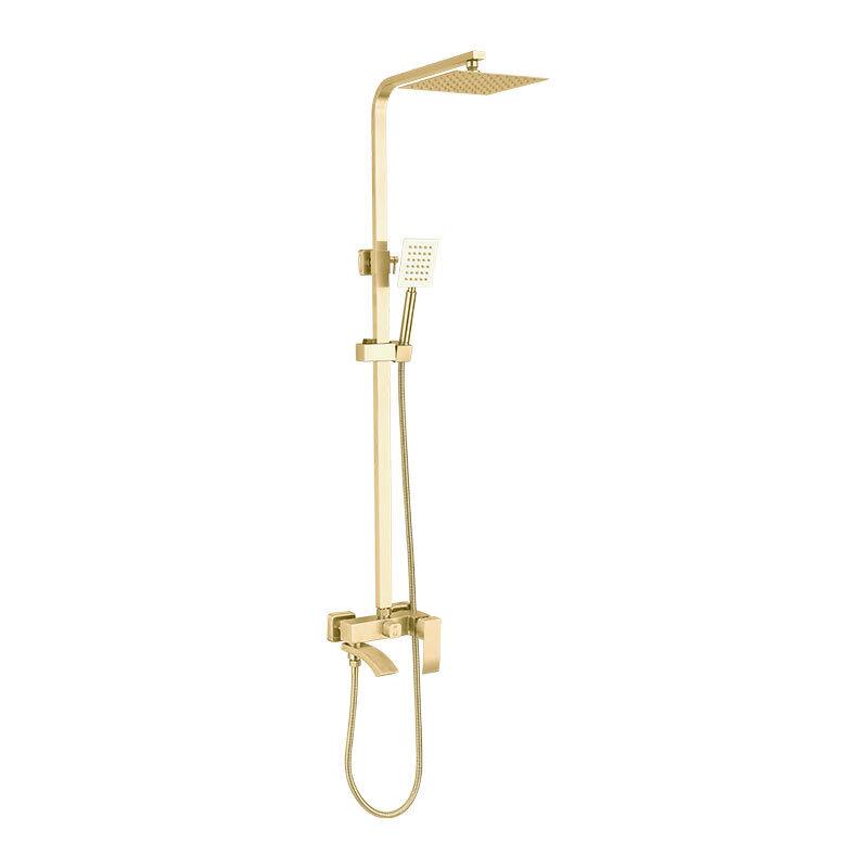 TLXT Brushed Gold 3-Function Wall-Mounted Shower Set