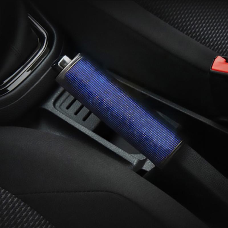 Rhinestone Car Shift Gear Cover Handbrake Cover Leather Auto Anti-slip Protector Decoration Universal Car Accessories Interior