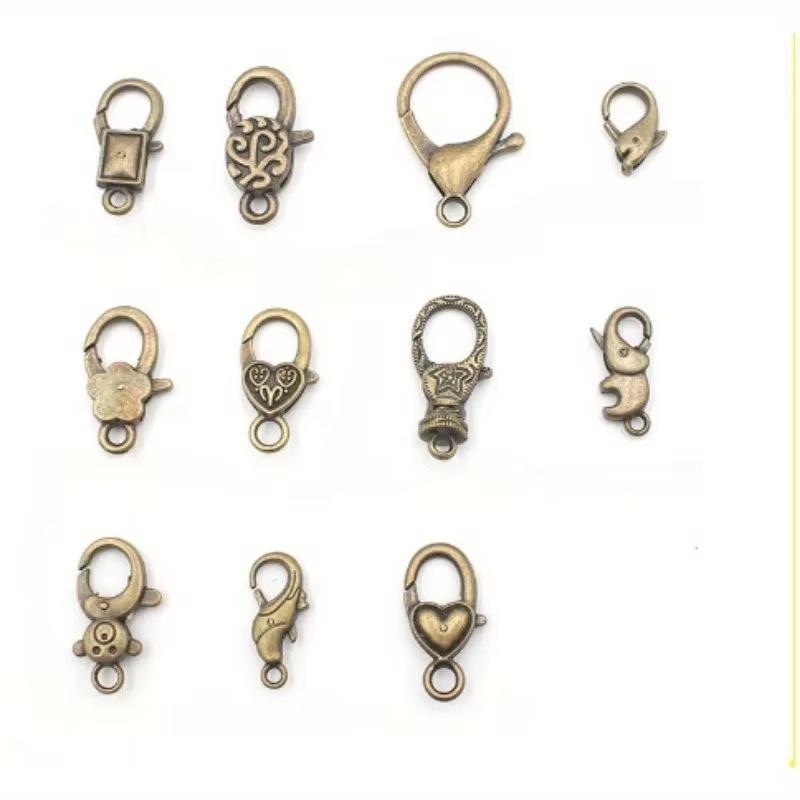 10pcs/set Keychains, Patterned Beaded Necklaces, Bracelets, Ornaments, Materials