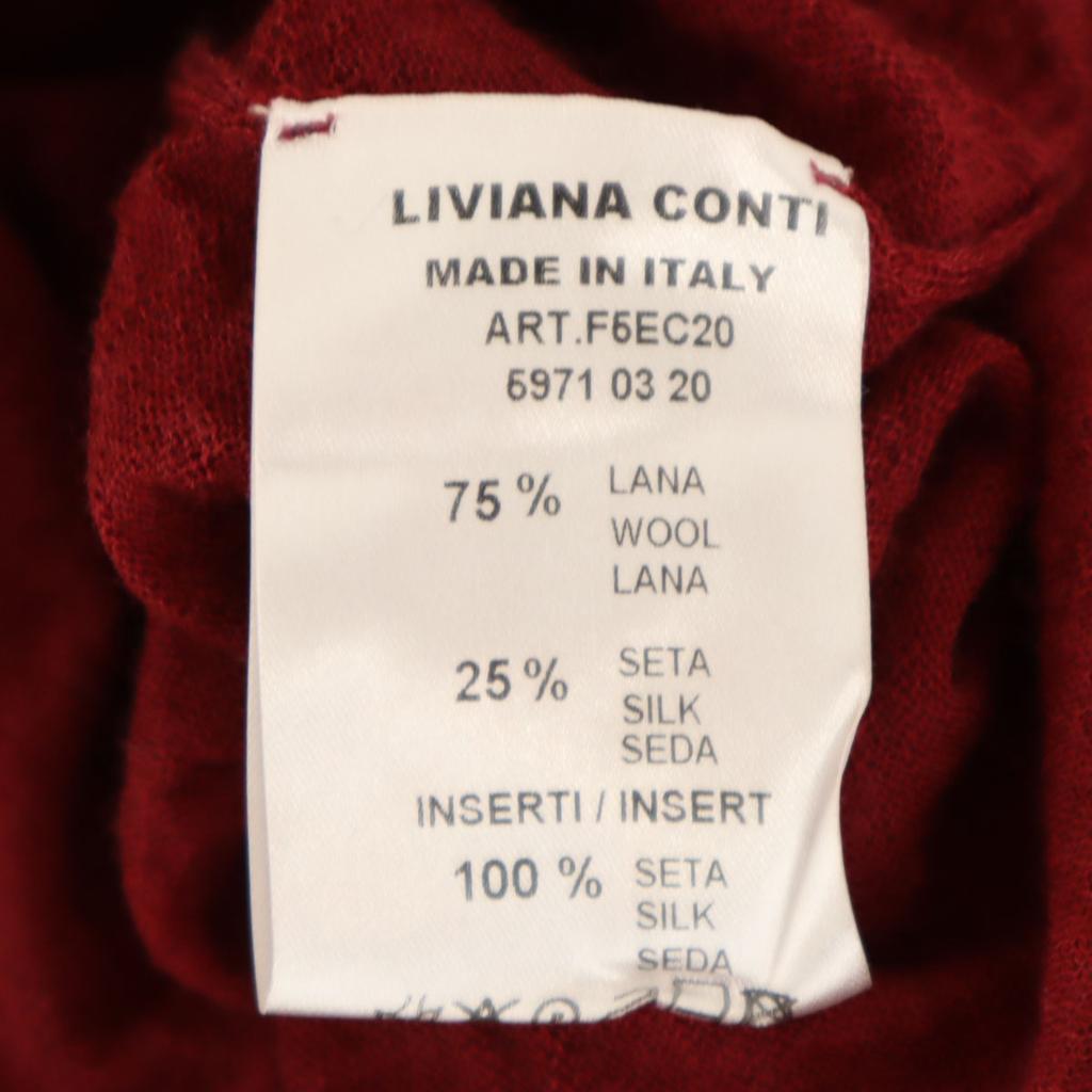 LIVIANA CONTI made in Italy Long sleeve knit Red Women Used