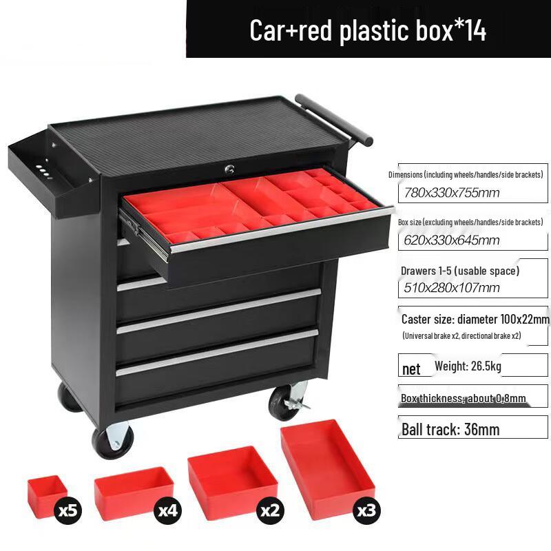 KAYIN Heavy-Duty 5-Drawer Mobile Toolbox