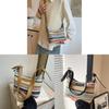 Casual Woven Tote Bag For Women With Tophandle And Polyester Lining For Daily Use