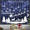 Neue Weihnachtsdekorationen Weihnachtsfensteraufkleber weiße Schneeflocken-Fensteraufkleber Fensterdekoration